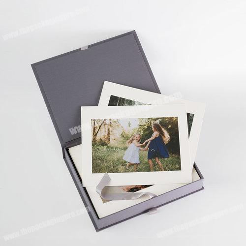 High quality custom fancy small photo collection photo album packaging gift box