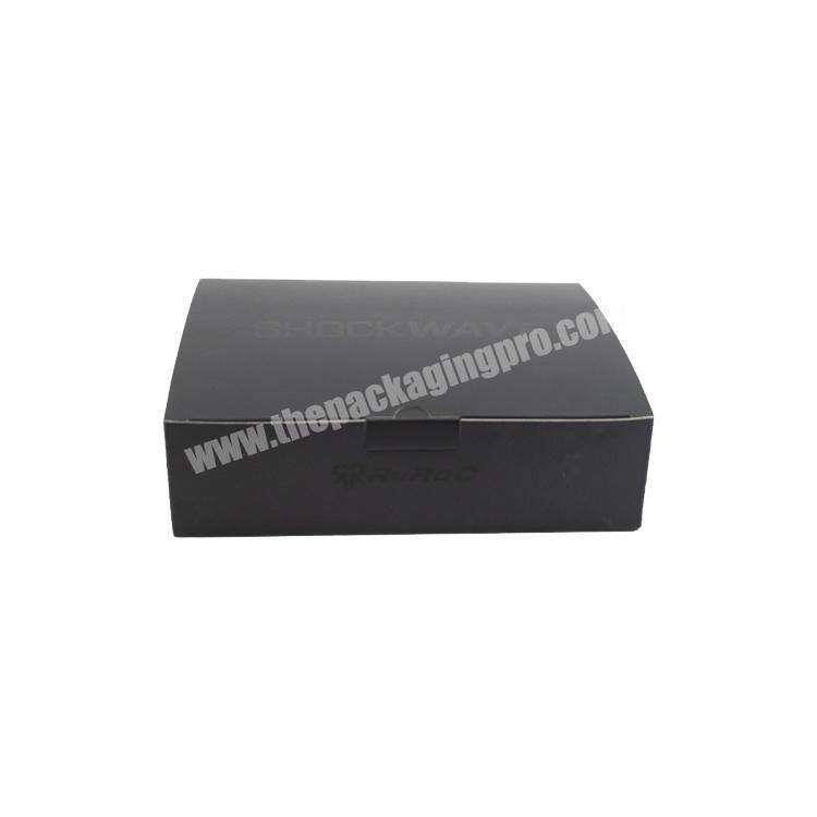 high quality custom logo black color folding corrugated carton mailing shipping box