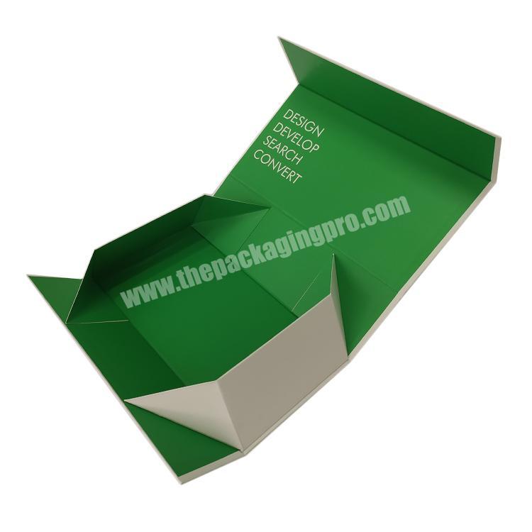 High quality custom logo Large luxury Storage Magnetic Foldable Gift Box