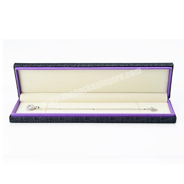 High quality custom luxury printed long gift box for bracelet