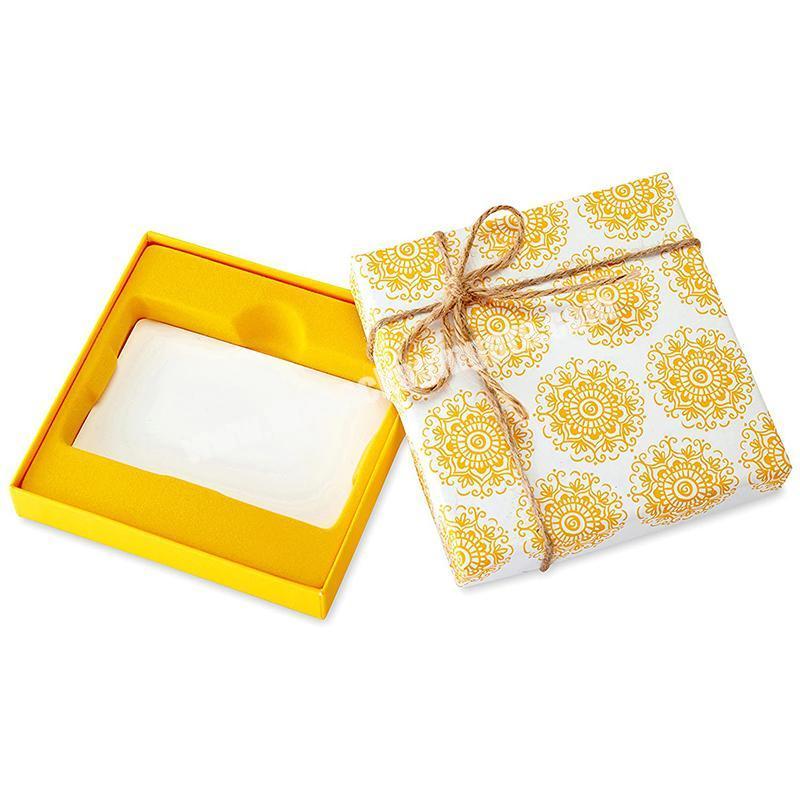 High Quality Custom Luxury Rigid Cardboard Packaging Folding Paper Gift Box with Ribbon Closure