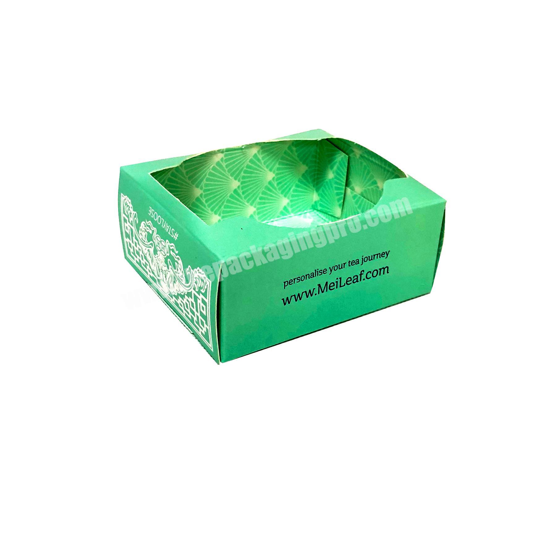 High quality Custom Made  Tea Bags Food Packaging Boxes For Windows carrier bags