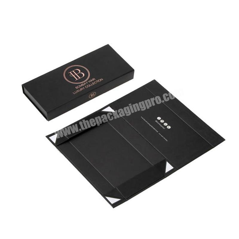 High Quality Custom Magnet Folding Paper Flat Pack Box With Triangle Tray
