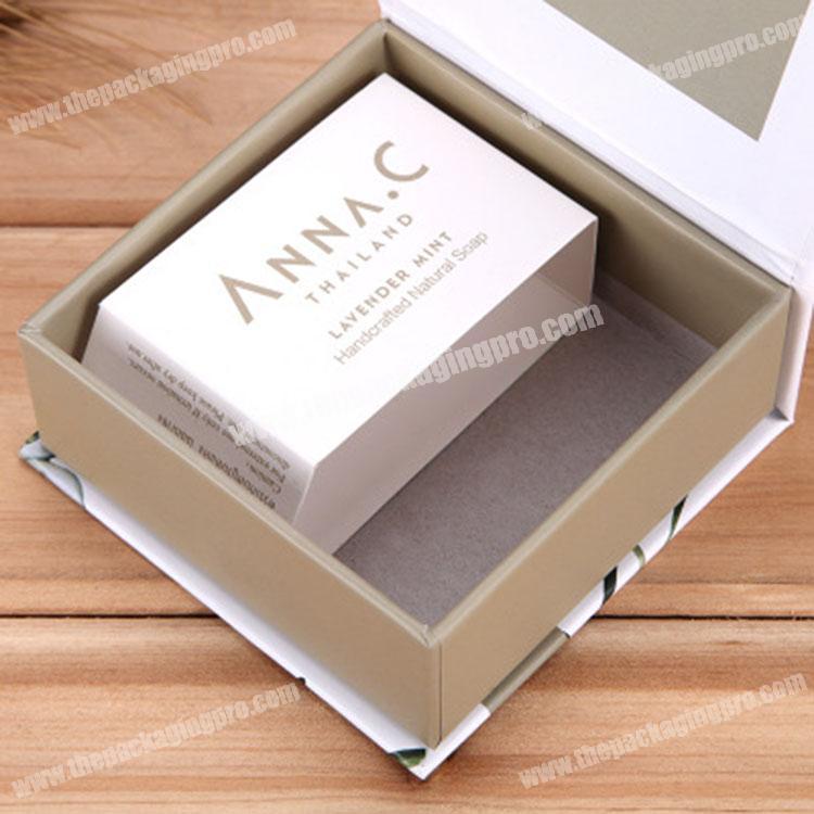 High quality custom make up rigid magnetic skin care gift packaging box