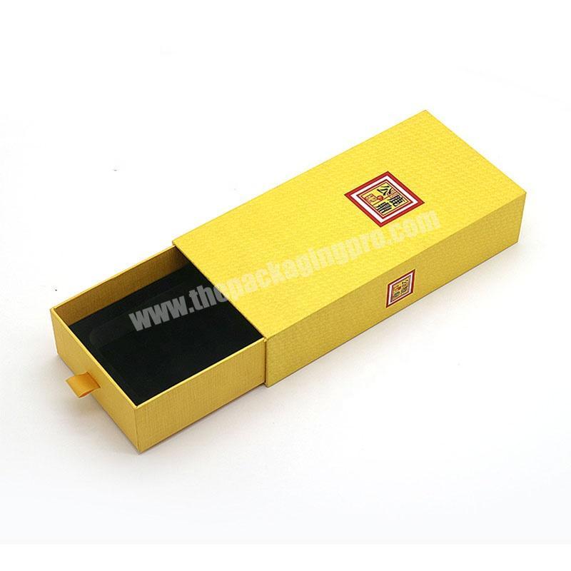 High Quality Custom Print Pull Out  Essential Oil Bottle Paper Cosmetic Packaging Drawer Box With EVA EPE Foam Insert