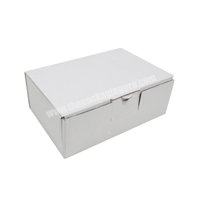 High quality custom printed white folding rigid corrugated paper gift box