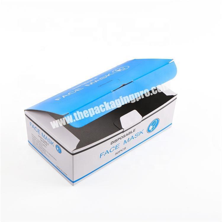 High quality custom printing  box for disposable medical surgical face mask with good price