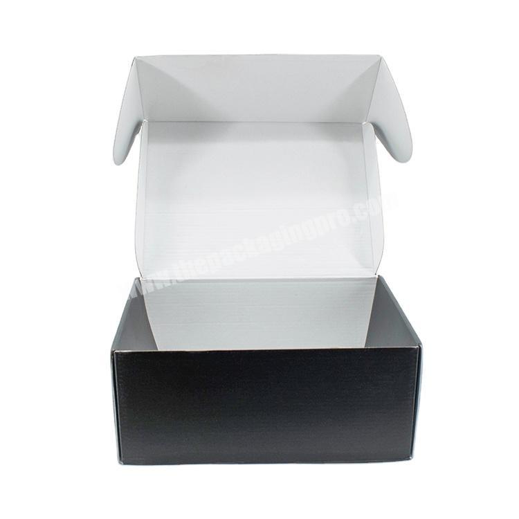 High quality custom printing large black electric gift shipping mail packaging box for computer accessories