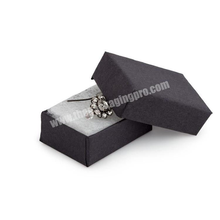 high quality custom wholesale matte black jewelry boxes