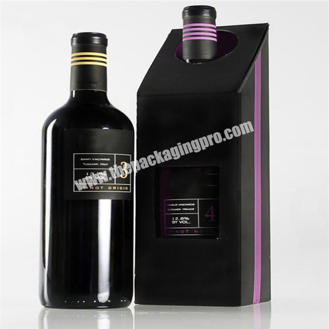 High-quality customized  luxury foldable wine gift  box