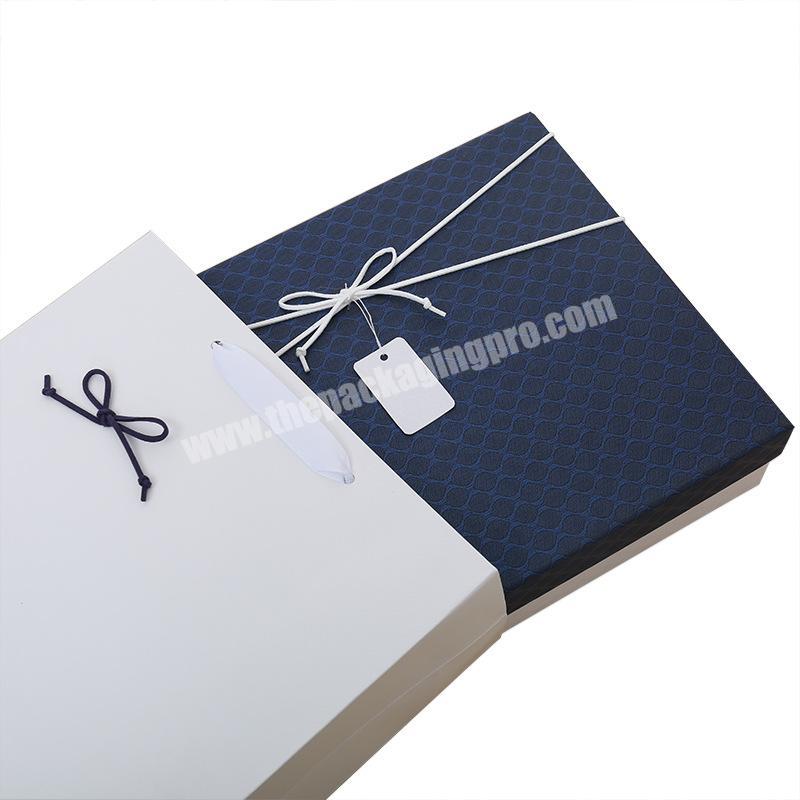 High quality customized plain gift paper packaging bags and boxes set