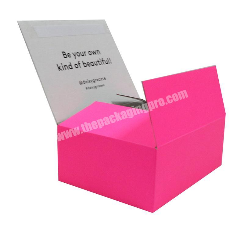 High quality customized recyclable shipping gift packaging box corrugated folding box for clothing packaging