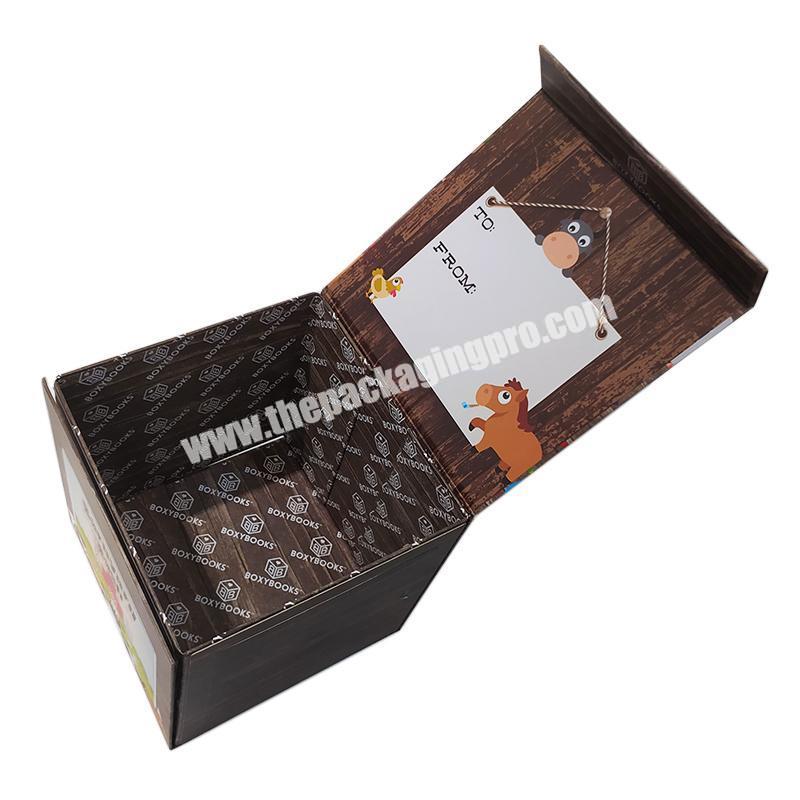 High Quality Disposable Kraft Paper apparel Box, Wholesale Customized Handle Packaging Apparel Gift Box
