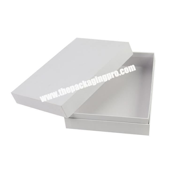 high quality elegant white cardboard packaging boxes shirt