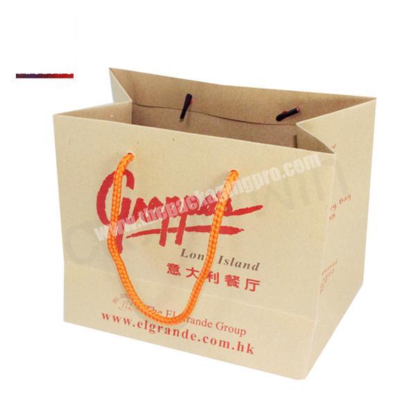 High quality Foldable Shopping custom paper bags with handles from Dongguan Crownwin