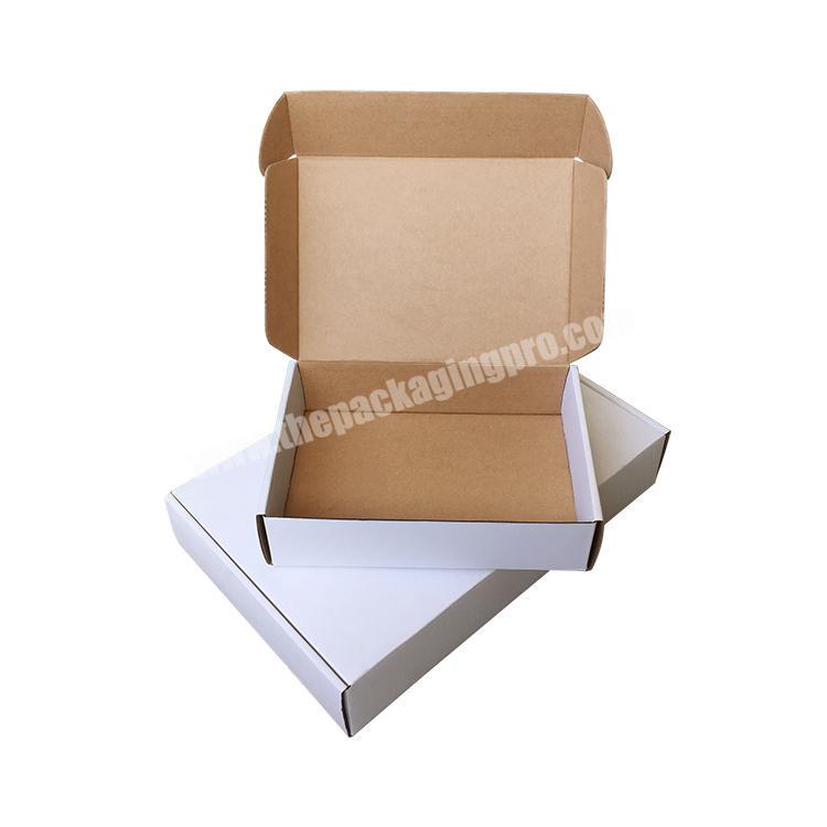 High quality folding packaging box blank brown kraft or white kraft paper cardboard mailer box
