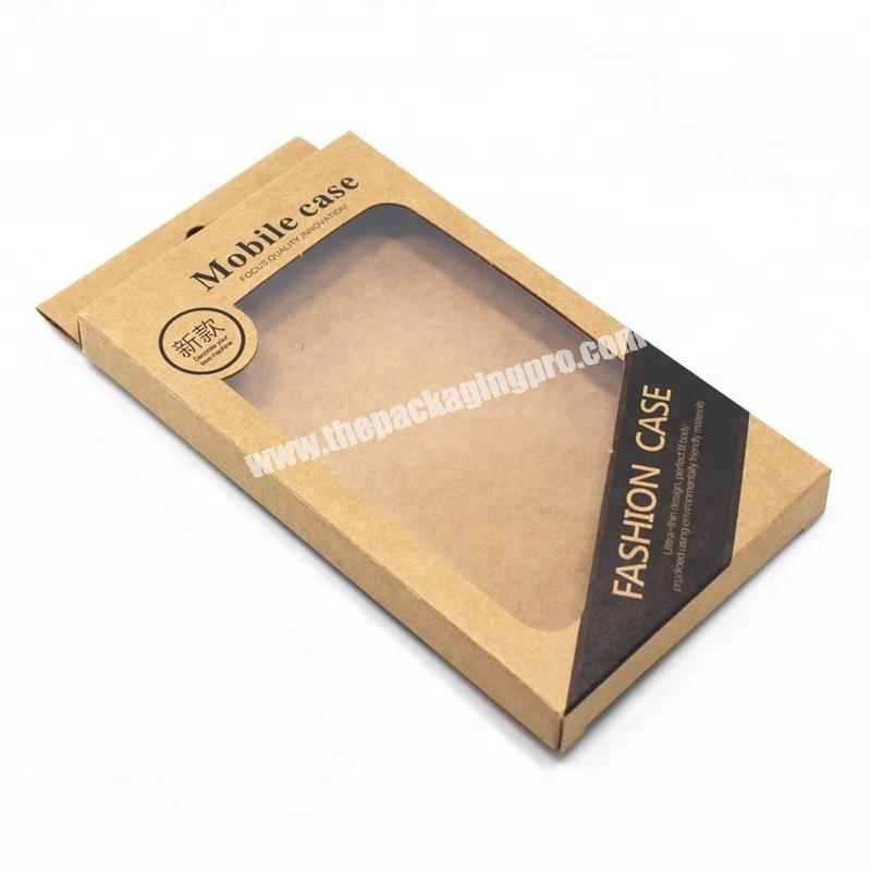 High quality free design customized printed mobile cell phone case paper packaging retail box for packaging