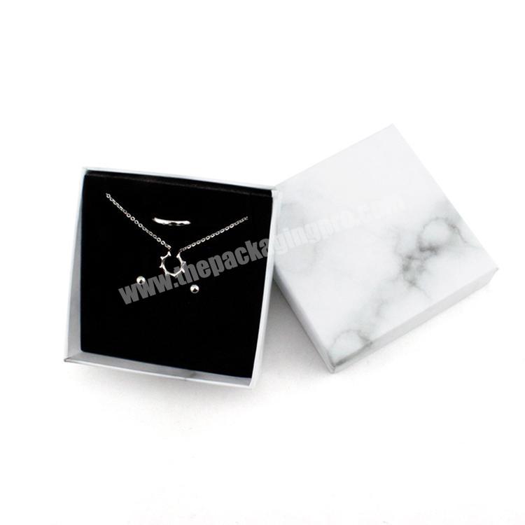 high quality gift marble jewelry box custom logo