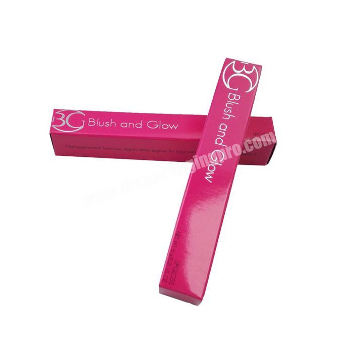 High quality gloss paper lipstick cosmetics box packing