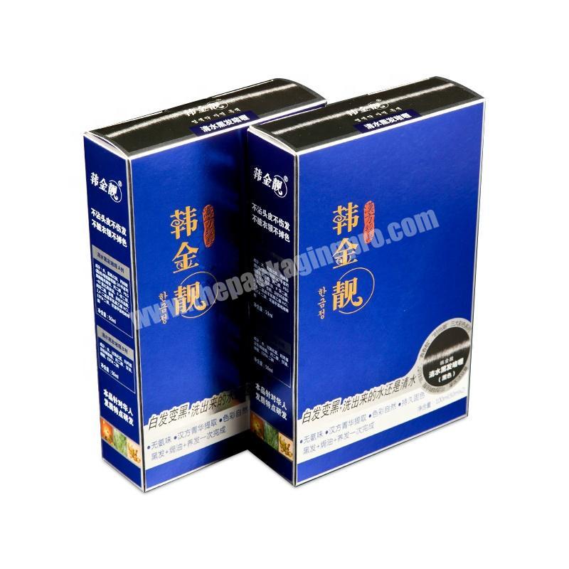 High Quality Guangzhou Manufacturer Hair Color Custom Packaging Paper Box