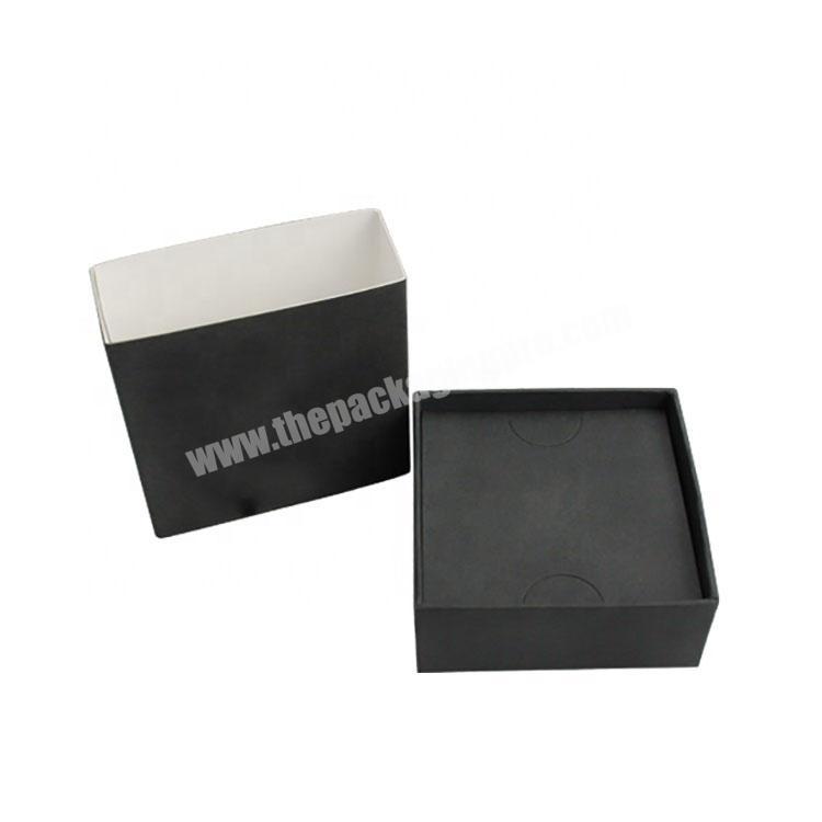High quality hand made black recycled shoe gift box