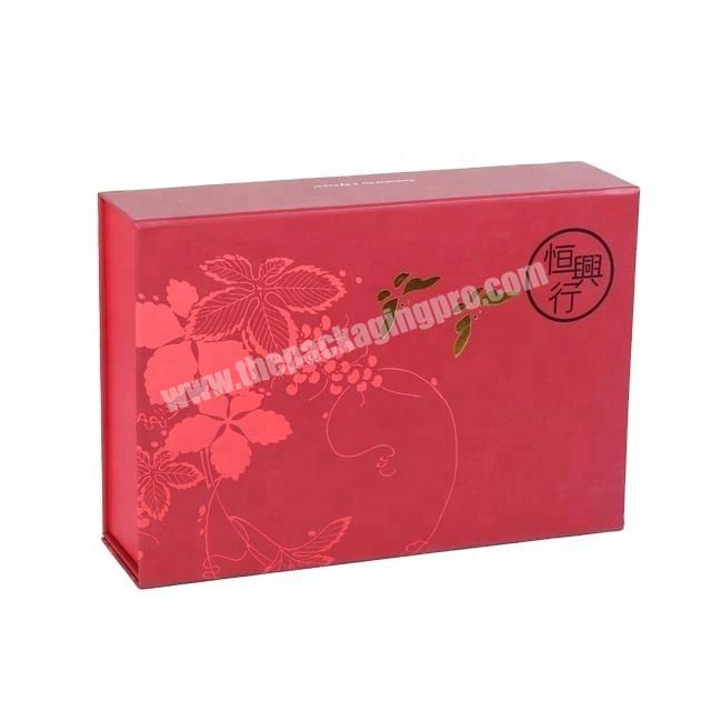 high quality hard cardboard dress folded packaging boxes