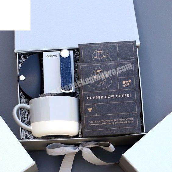 High Quality Hard Cardboard Gift Box Black Paper Box For Wine