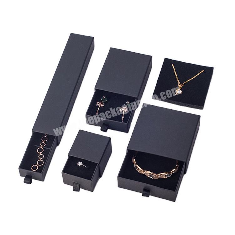 High quality hot sale drawer packaging gift boxes cardboard for necklace ring jewelry
