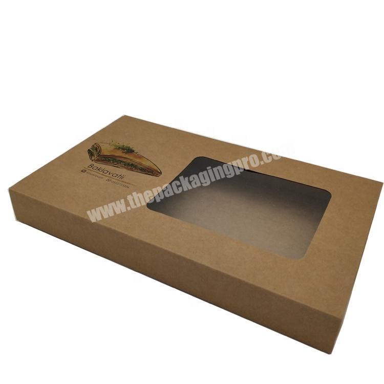 High quality kraft paper sliding drawer packaging box with simple custom logo printing