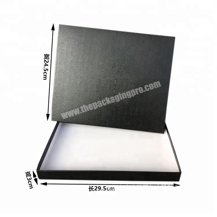 High quality lid and base box for clothing packaging  custom apparel packaging box