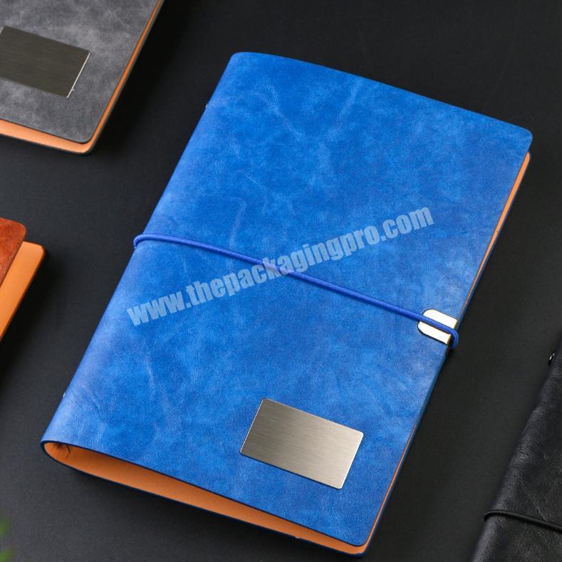 High Quality  Loos-leaf Diary Custom Logo PU Leather Notebook