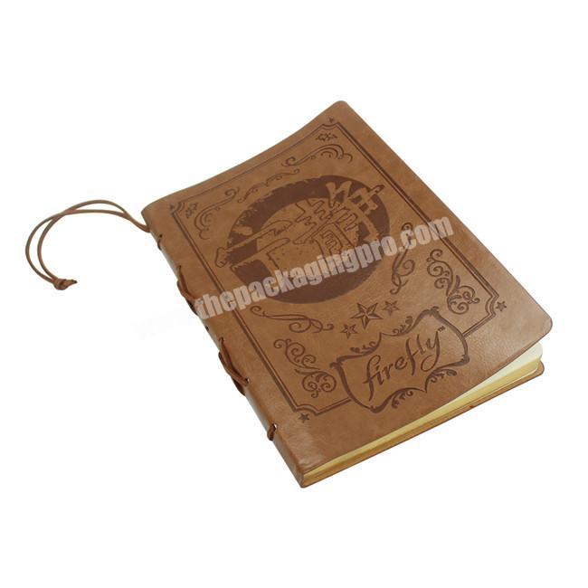 High Quality Loose Left Personalised Travel Leather Journal Diary Notepad