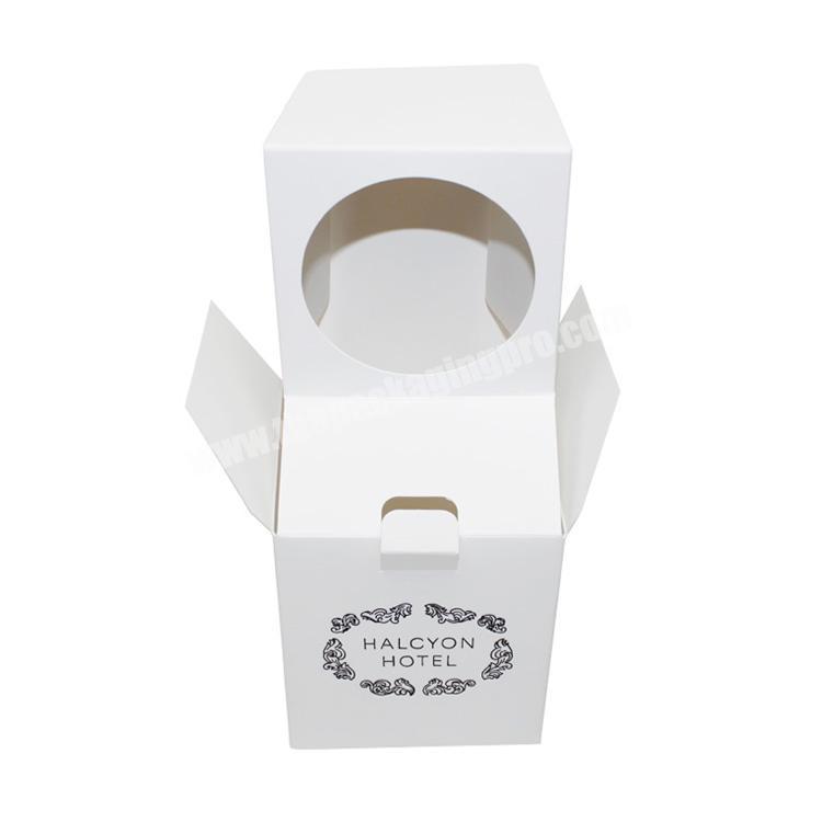 High Quality Low MOQ Custom Spot UV Luxury Art Paper Candle Box With Logo