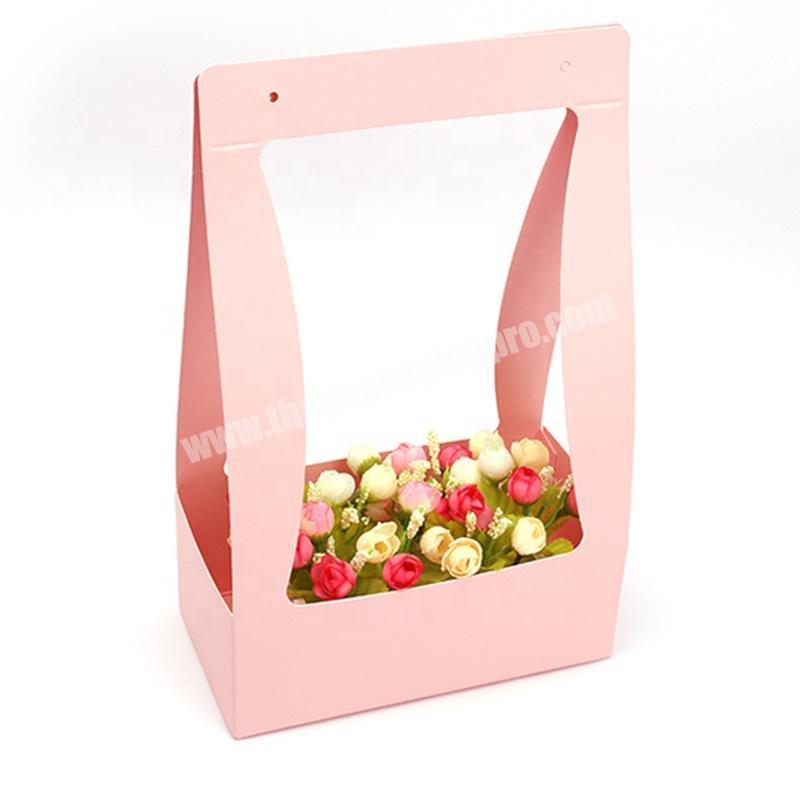 Wholesale Portable Folding Kraft/Greyboard/Art/Cardboard Paper Flower  Bouquet/Baskets/Flower Wrapping/Packaging Carrier Bags - China Flower  Bouquet Bags and Flower Paper Bags price