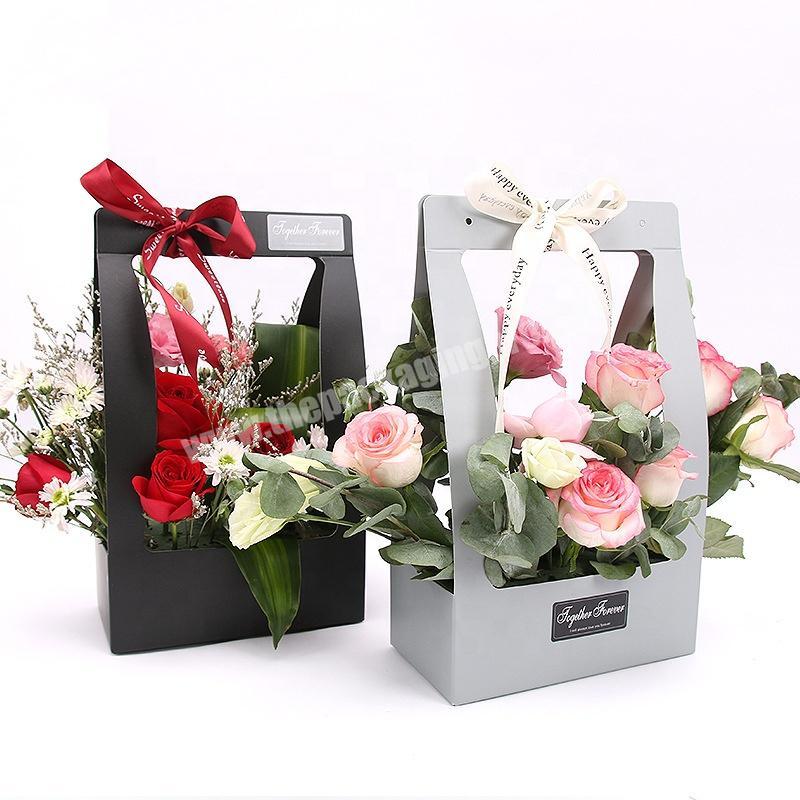 Wholesale Portable Folding Kraft/Greyboard/Art/Cardboard Paper Flower  Bouquet/Baskets/Flower Wrapping/Packaging Carrier Bags - China Flower  Bouquet Bags and Flower Paper Bags price