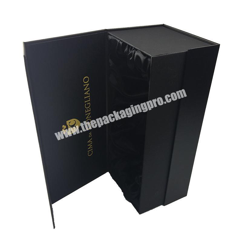 High quality low price leather wine gift box hinge packaging