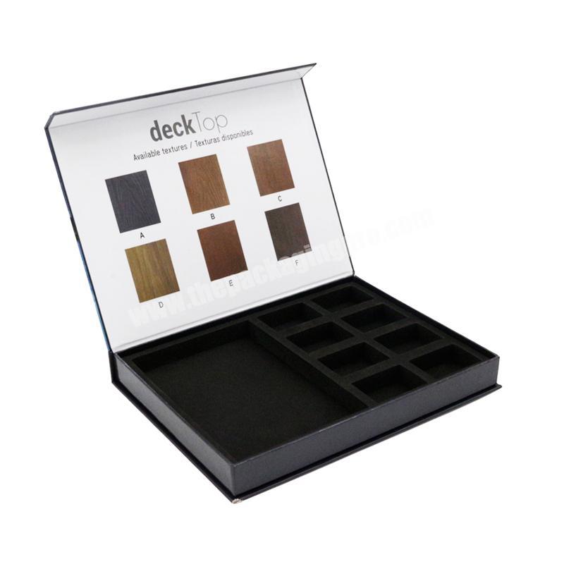 High Quality Luxury Cardboard Book Shaped Palette Packaging Box with Your Logo