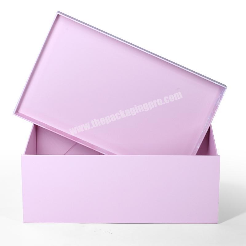 High quality luxury cardboard magnetic custom packaging shoe box Customized Printed Foldable Shoe Paper Box