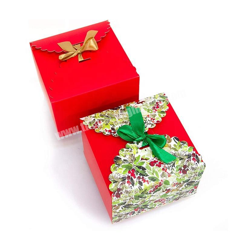 High Quality Luxury Custom Christmas Cosmetic Magnet Folding Magnetic Gift Flat Pack Paper Box