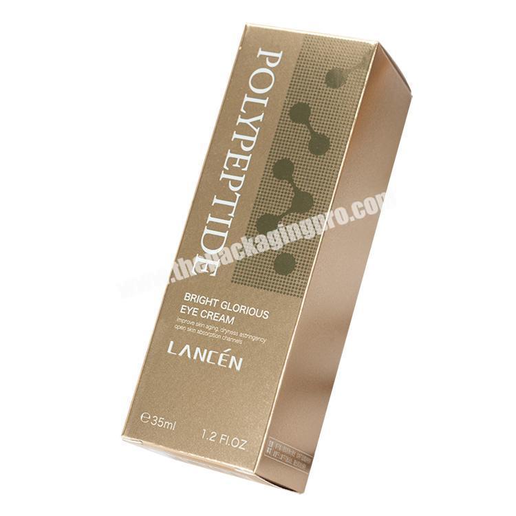 High quality luxury custom handmade cosmetic gold creative paper packaging gift box