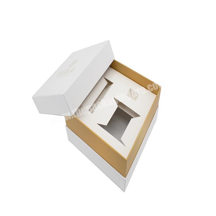 High quality luxury custom printing book shape lid and base perfume and essential oil packaging cardboard box