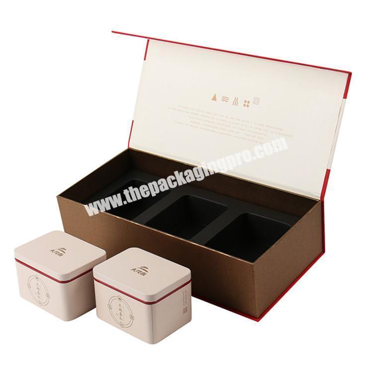 high quality magnetic gift set packaging boxes for tea