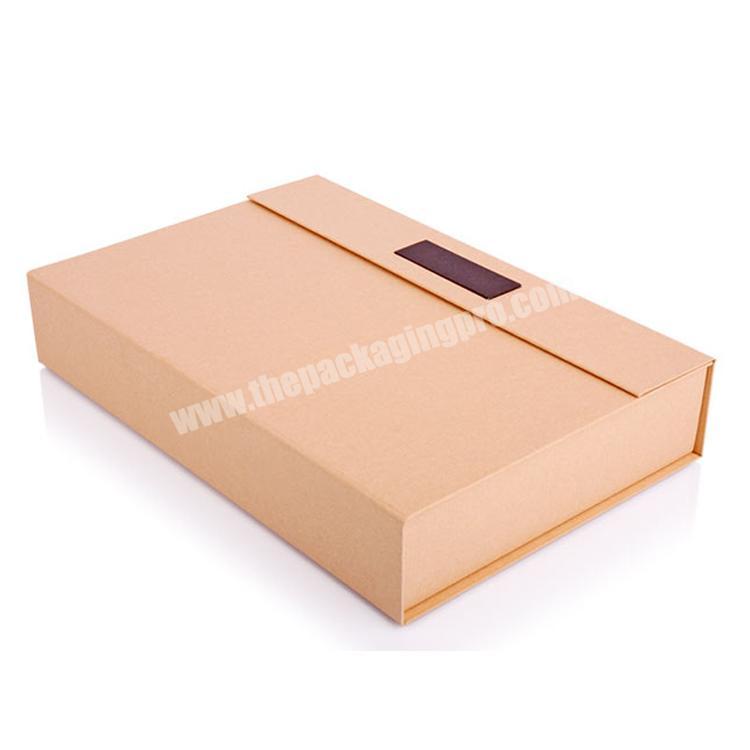 High quality magnetic kraft paper documents file box