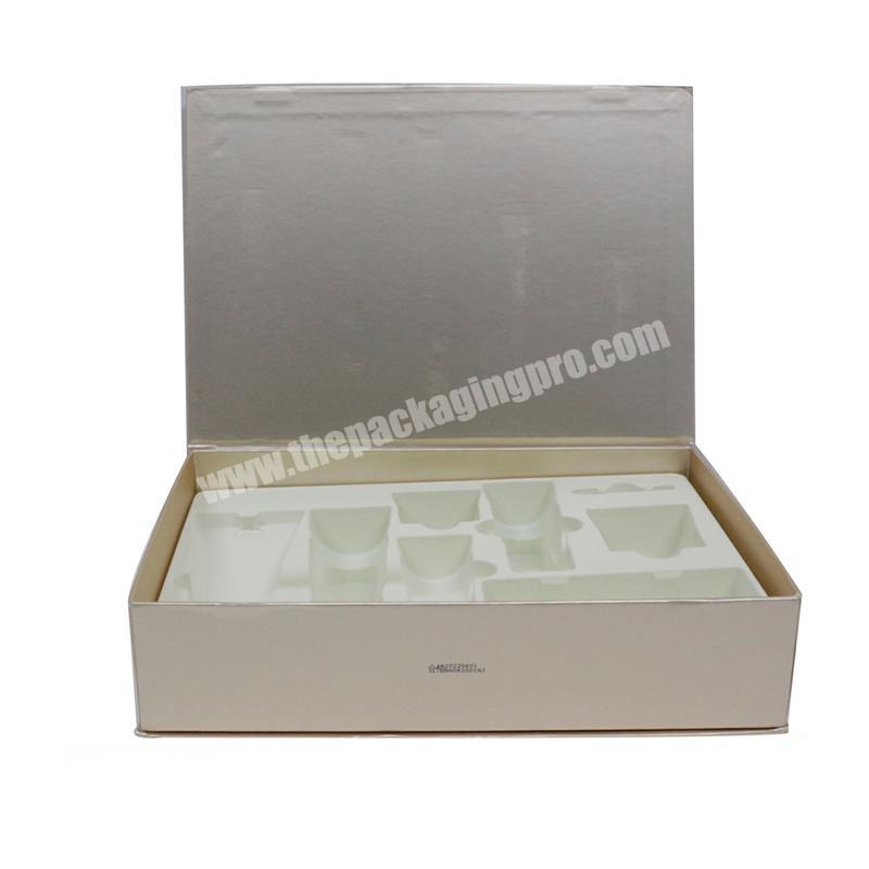 High quality  magnetic skin care packing custom box with logo cosmetic packaging box with inserts