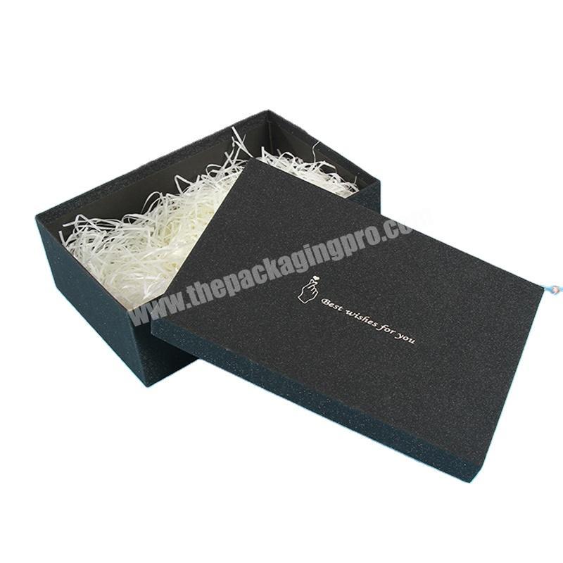 High Quality Matt Black Cardboard Paper Gift Box And Paper Bag Set Luxury Revomable Gift Paper Box