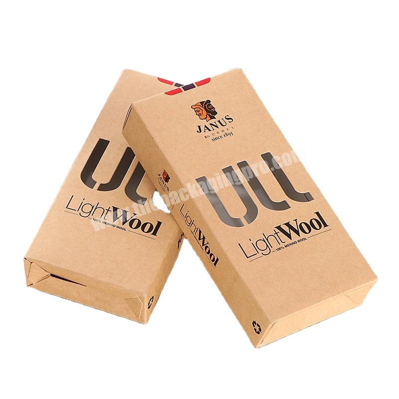 High Quality Mixed Color Kraft Paper Folding Carton Black Silver Foil Hot-stamping for Underwear T-shirt Clothes and Earphone