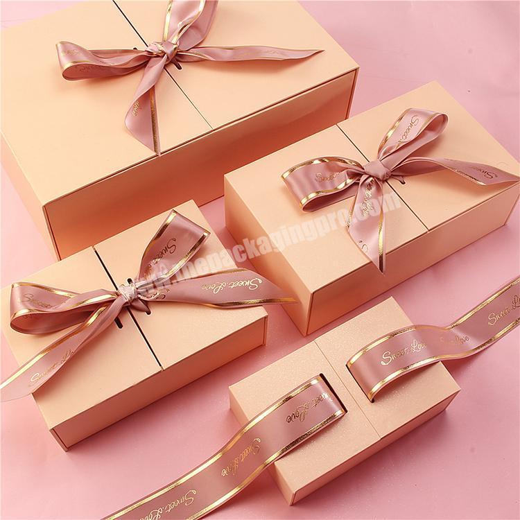 high quality packaging  luxury gift box ribbon