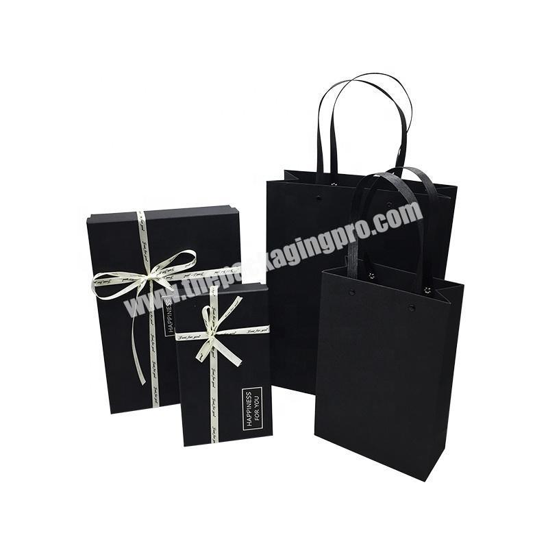 High Quality Paper Box Top and Bottom Packaging Gift Box with Paper Bag