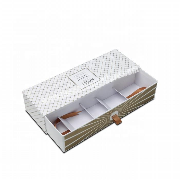 High Quality Paper Drawer Box Gift Packaging Box With Ribbon Chocolate