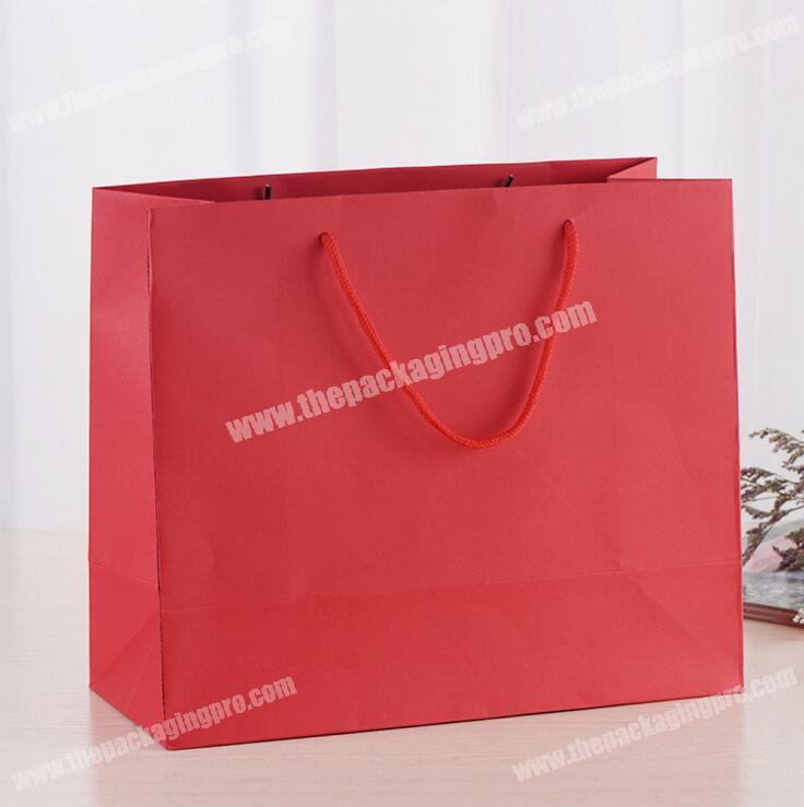 High quality paper packaging bag,red paper bag,wedding paper bag
